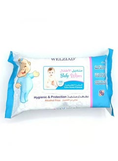 Buy Welziad Baby Wet Wipes 100 Wipes in Saudi Arabia