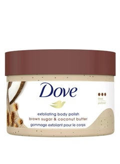 Buy Scrub Brown Sugar Coconut Butter For Silky Smooth Skin Body Scrub Exfoliates Restores Skin's Natural Nutrients 298G in UAE