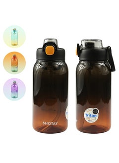 Buy SHOTAY Sports Water Bottles 1L With USA Tritan Material 100% BPA Free And Leakproof, Half Gallon Gmy Water bottle for School, Fitness And Outdoor Sports. in Saudi Arabia