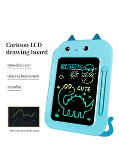 اشتري Cartoon LCD Writing Tablet, Colorful Drawing Board, Writing Doodle Pad Toy for Kids, Blue, 29x19.3x1.1 cm في السعودية