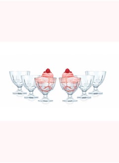 Buy Maldives Set Of 6 Ice Cream Sundae -clear in UAE