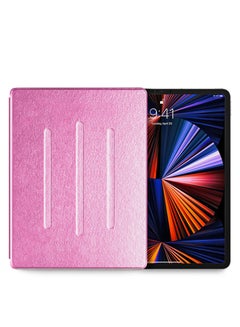 Buy Folio Flip Trifold Leather Stand Cover Case for Apple iPad Pro 12.9 inch 2021 in Saudi Arabia