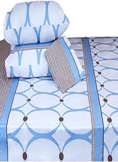 اشتري Family Bed 185 Flat Bed sheet Set Cotton 3 pieces size 180 x 250 cm في مصر