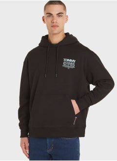 Buy Text Print Hoodie in Saudi Arabia