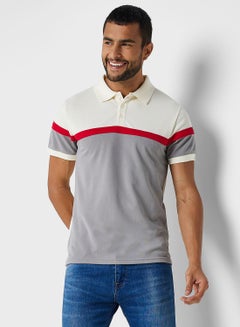 Buy Colour Block Polo Shirt in UAE