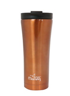 Buy Any Morning Stainless Steel Coffee Tumbler, Copper in UAE