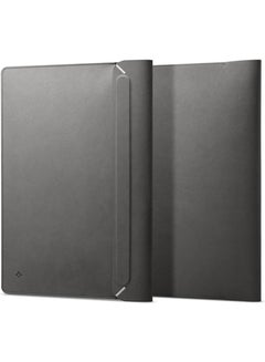 اشتري Laptop Sleeve Valentinus 15 15.6 16 inch, for MacBook Pro, Built in Magnetic Flap, Leather Laptop Case Cover, Laptop Pouch Bag - City Gray في الامارات