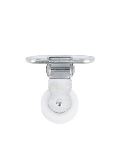 Buy Hinged Pulley Wheel - 40mm White - Grooved Wheel for Smooth Loading, Wall Mount Pulley with Mounting Holes, Ideal for Fitness Systems, DIY Projects, Clotheslines, and Lifting Mechanisms in Saudi Arabia