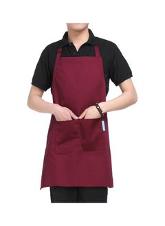 Buy 2-Piece Cooking Apron With Adjustable Neck Belt in UAE