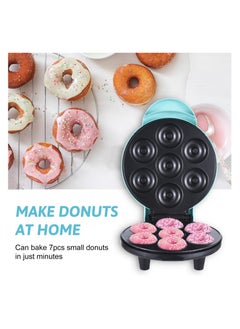 Buy Mini Donut Maker Machine for Kids – Non-Stick Surface, Makes 7 Doughnuts, Perfect for Kid-Friendly Breakfast, Snacks, Desserts, & More – Easy to Use & Clean, Compact Electric Donut Maker in UAE