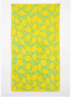 Buy Lemon Print Beach Towel in UAE