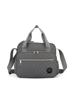 اشتري Small Multifunctional Mother Baby Diaper Bag Grey Color في الامارات