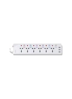 Buy SIA SI-PS002W GEN1 POWER STRIP 3USB-A 4 power sockets in Egypt