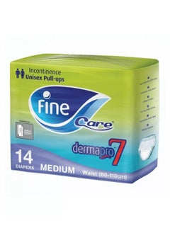 Buy Fine Care Heavy Pull Up Adult Diaper Unisex M 14S in UAE