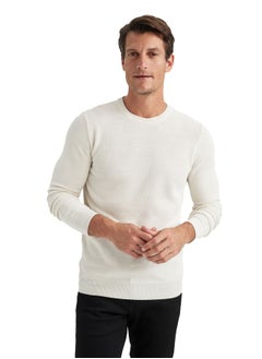 Buy Man Smart Casual Tricot Slim Fit Crew Neck Pullover in Egypt