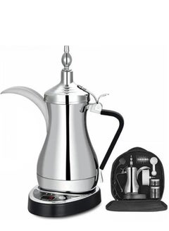 Buy Gulf Dallah Coffee Maker Set 1 L 1000 W GA-C9848 Silver in Saudi Arabia