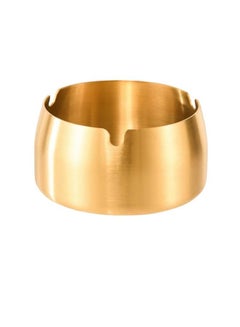 اشتري Stainless Steel hickening Round High Temperature Drop Resistant Ashtray Gold في السعودية