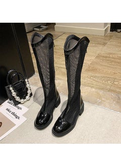 اشتري 2023 White Breathable Summer Mesh Boots for WomenBlack * Black * في السعودية