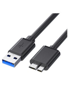 Buy USB to Micro USB 3.0 Cable USB Male to USB 3.0 Male for Portable External Hard Drive 0.5 Meter in UAE