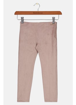 اشتري Kids Girl Pull On Plain Pants, Taupe في الامارات