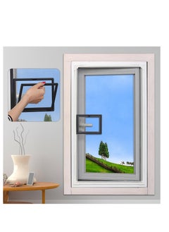 Buy DIY Adjustable Magnetic Fly Screen Window, 75 X 150cm Small Magnetic Window Screen, Ultra Seal Shuts Automatically Mosquito Insects Magnetic Fly Screen, Without Drilling Easy to Install, Grey in UAE