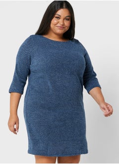 Buy Knitted Round Neck Dress in UAE