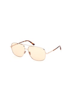 Buy Men's Navigator Shape Metal Sunglasses FT109628E62 Lens Size: 62 Millimeter - Shiny Rose Gold in UAE