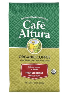 Buy Organic Coffee Whole Bean French Roast 10 oz (283 g) in UAE