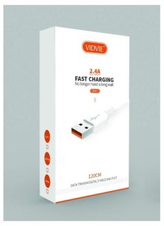 اشتري Type-C High speed fast data and charging TC cable compatible for all smartphones and devices White في السعودية