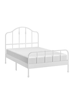 Buy White metal bed frame, 200x180 cm in Saudi Arabia