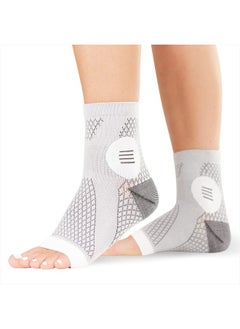 Buy Neuropathy Socks for Women and Men - Toeless Compression Foot Neuropathy Socks, Peripheral Neuropathy Socks, Diabetic Neuropathy Socks, Arthritis Socks (L - Gray) in UAE