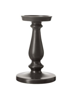 Buy Block Candle Holder, Grey, 21 Cm in Saudi Arabia