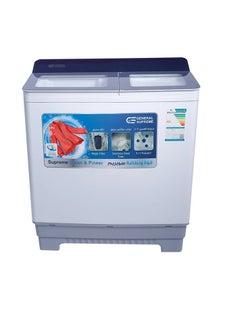 Buy General Supreme Washing Machine Semi Automatic Twin Tub Tempered Glass Lid 18 KG White in Saudi Arabia