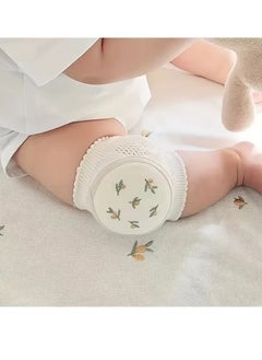 Buy Baby Knee Pads Summer Thin Baby Learning To Climb, Anti-fall Embroidered Mesh Crawling Protective Gear Elastic Sponge Elbow Pads in UAE