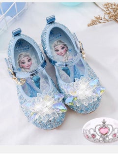 Buy Girls Soft-soled Leather Crystal Shoes in UAE