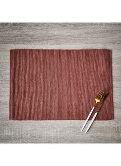 Buy Home Box Atlanta Cotton Ribbed Placemat 48 x 33 cm in Saudi Arabia