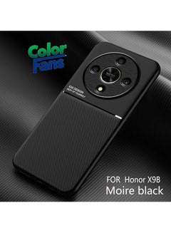 Buy Mobile Phone Case for Honor X9b 5G 6.78 inch Magnetic Cover Moire Black in Saudi Arabia