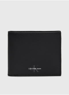 Buy Men's Leather RFID Billfold Wallet -  smooth leather, Black in Saudi Arabia