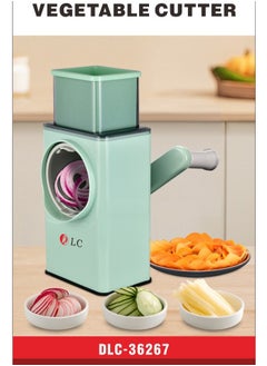 Buy Multi functional manual fruit and vegetable slicer  multi color  25 cm in Saudi Arabia