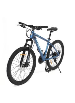 Buy Aluminium Alloy 17" Frame, 26" Wheels Mountain Bike with Shimano Altus 21 Speed Gear Shifter for Adults | Disc Brakes, Adjustable Seat, All Terrain Tyres, Suspension MTB Cycle for Men & Women in Saudi Arabia