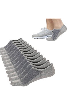 Buy Breathable Athletic Socks,Trainer Socks Men Women Breathable Invisible Short Socks Cotton Ankle Socks Running Sports Socks, No Show Socks Ankle Low Cut Socks Non Slip,6 Pairs（Grey） in UAE