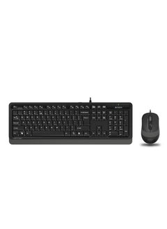 Buy FSTYLER WIRED KEYBOARD MOUSE SET F-1010S, 1200/1600/2000 DPI ADJUSTABLE, 12 FN HOTKEYS,FOR WINDOWS XP / VISTA / 7 / 8 / 8.1 / 10, BLACK in UAE