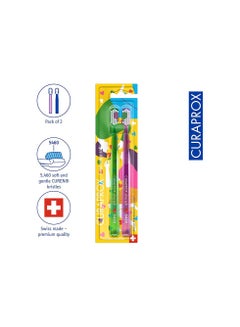 Buy Curaprox CS 5460 Manual Toothbrush Ultra Soft Special Edition Love 2023 Soft Toothbrush Pack of 2 in UAE