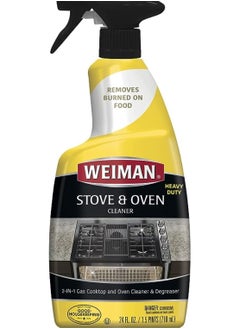 Buy Weiman Oven & Grill Cleaner - 24 Ounce - Broiler & Drip Pans, Oven & Ceramic Grill Interiors, & BBQ Grill Grates in UAE