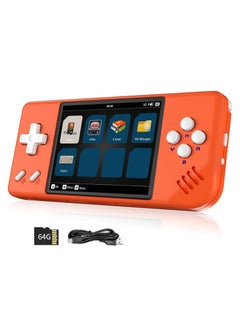 Buy RG28XX Handheld Game Console 2.83 inch 640*480 IPS Screen Linux System 3100mAh Video Retro Player Support HDMI Output TV 2.4G Wireless/Wired Controller Supports Music Video Player (Orange) in UAE