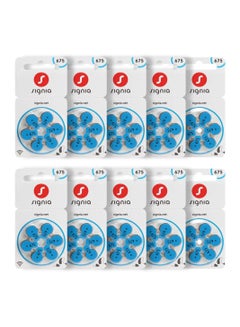 Buy 60-Pieces Signia (Size 675) Hearing Aid 1.45V Zinc Air Mercury Free Batteries in UAE