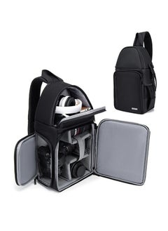 Buy Multifunctional Photography Backpack Large Single Chamber Camera Professional Backpack Waterproof Reflective Camera Backpack Tripod Accessories - Black in Saudi Arabia