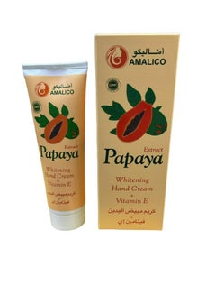 Buy AMALICO Papaya Whitening Hand Cream + Vitamin E 125 ML in UAE