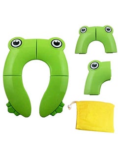 Buy Foldable Travel Potty With Carry Bag Green in UAE