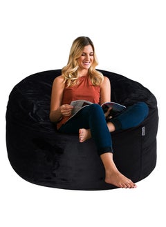 اشتري COMFY BLACK CLASSIC VELVET BEAN BAG XL WITH VIRGIN BEAN FILLING في الامارات